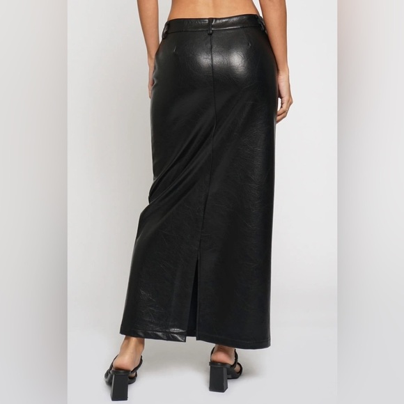 Faux Leather Skirt - Picture 4 of 5